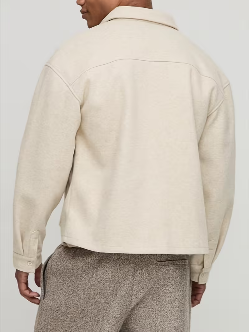 Men’s Buttoned Jacket with Collar