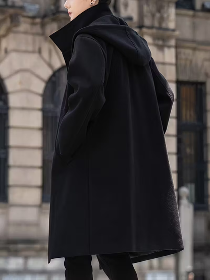 Men’s Long Coat with Hood