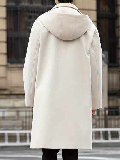 Men’s Long Coat with Hood