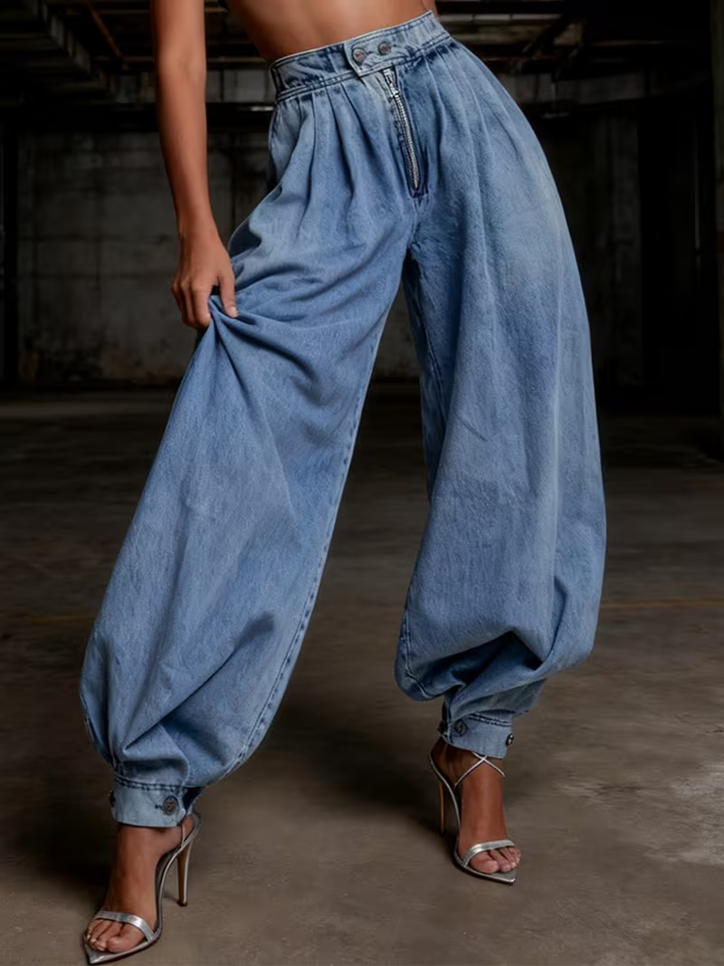 Women’s High-Rise Wide-Leg Pants